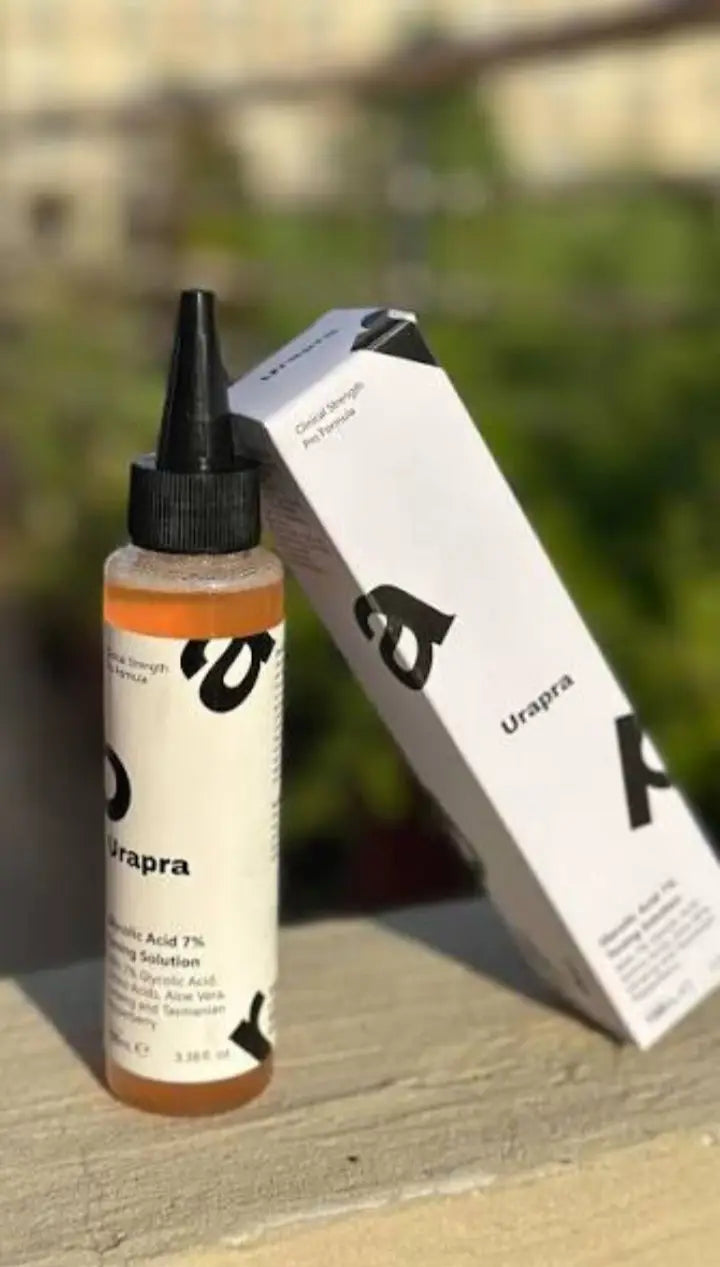 Urapra Glycolic Acid 7% Toning Solution – Exfoliating Toner for Bright & Smooth Skin - Pack Of 1