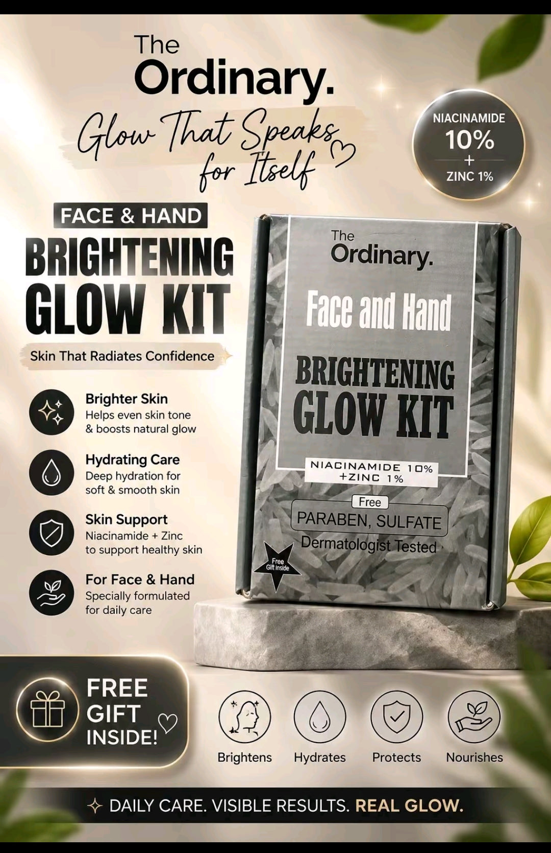 The Ordinary Face and Hand Brightening Glow Kit